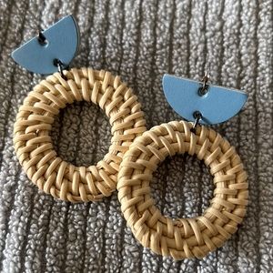 Nickel & Suede leather lightweight earrings